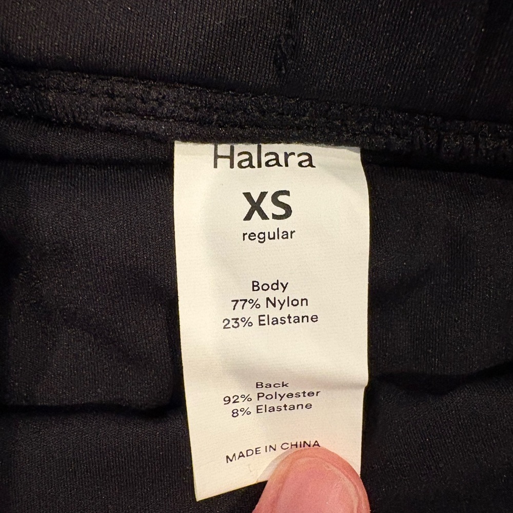 HALARA Black Pleated Mini Skirt with Buckle Strap Detail - Picture 4 of 11